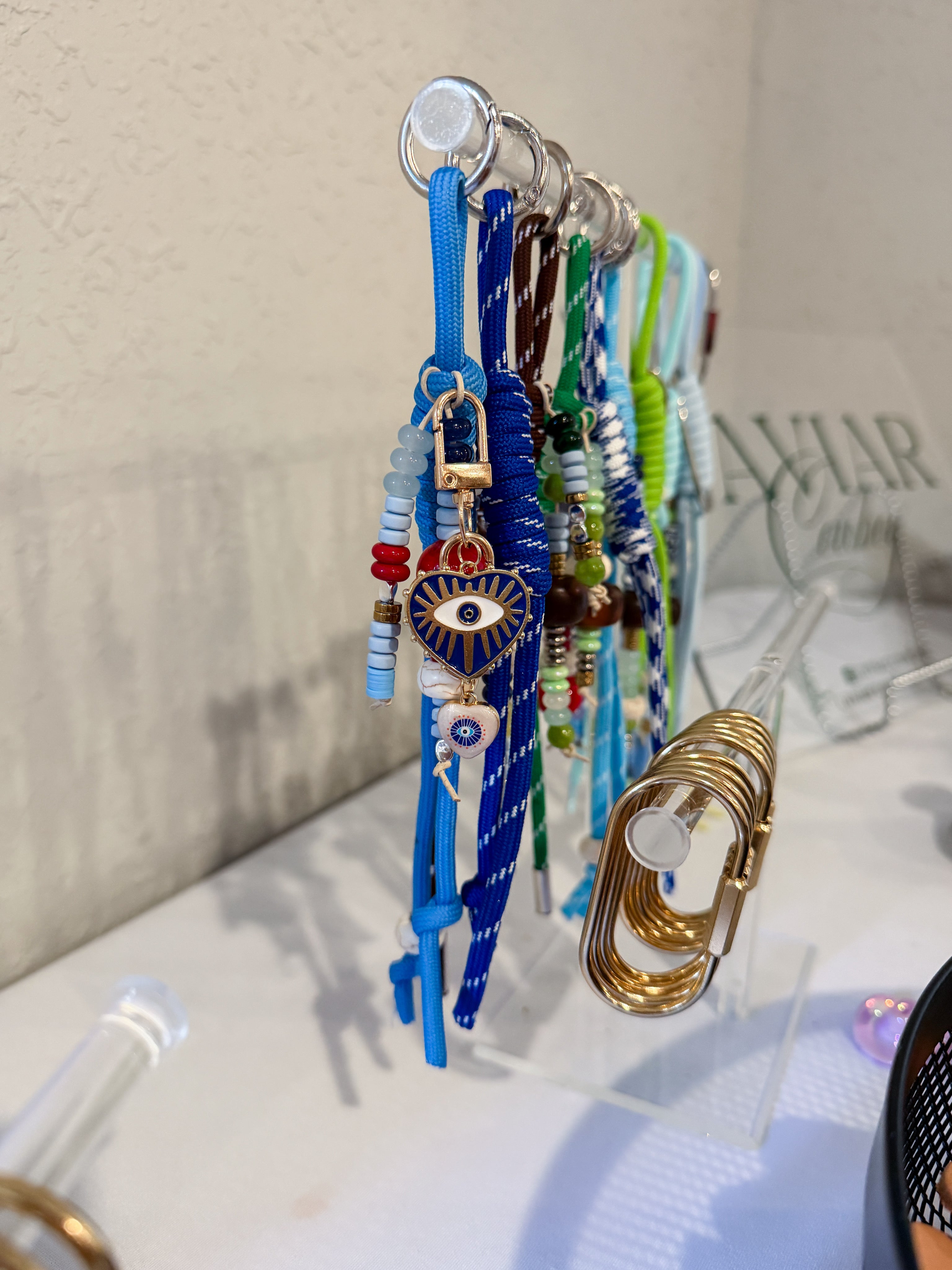 Roped Bag Charm: Electric