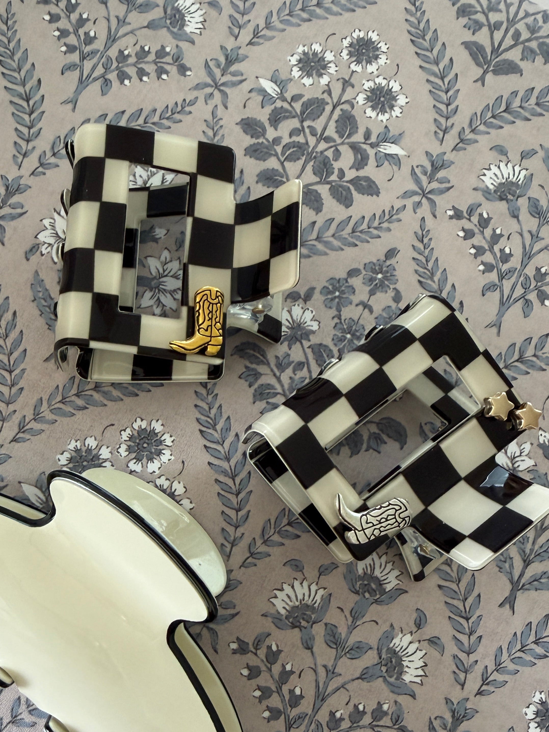 Custom Claw Clip: The Checkered