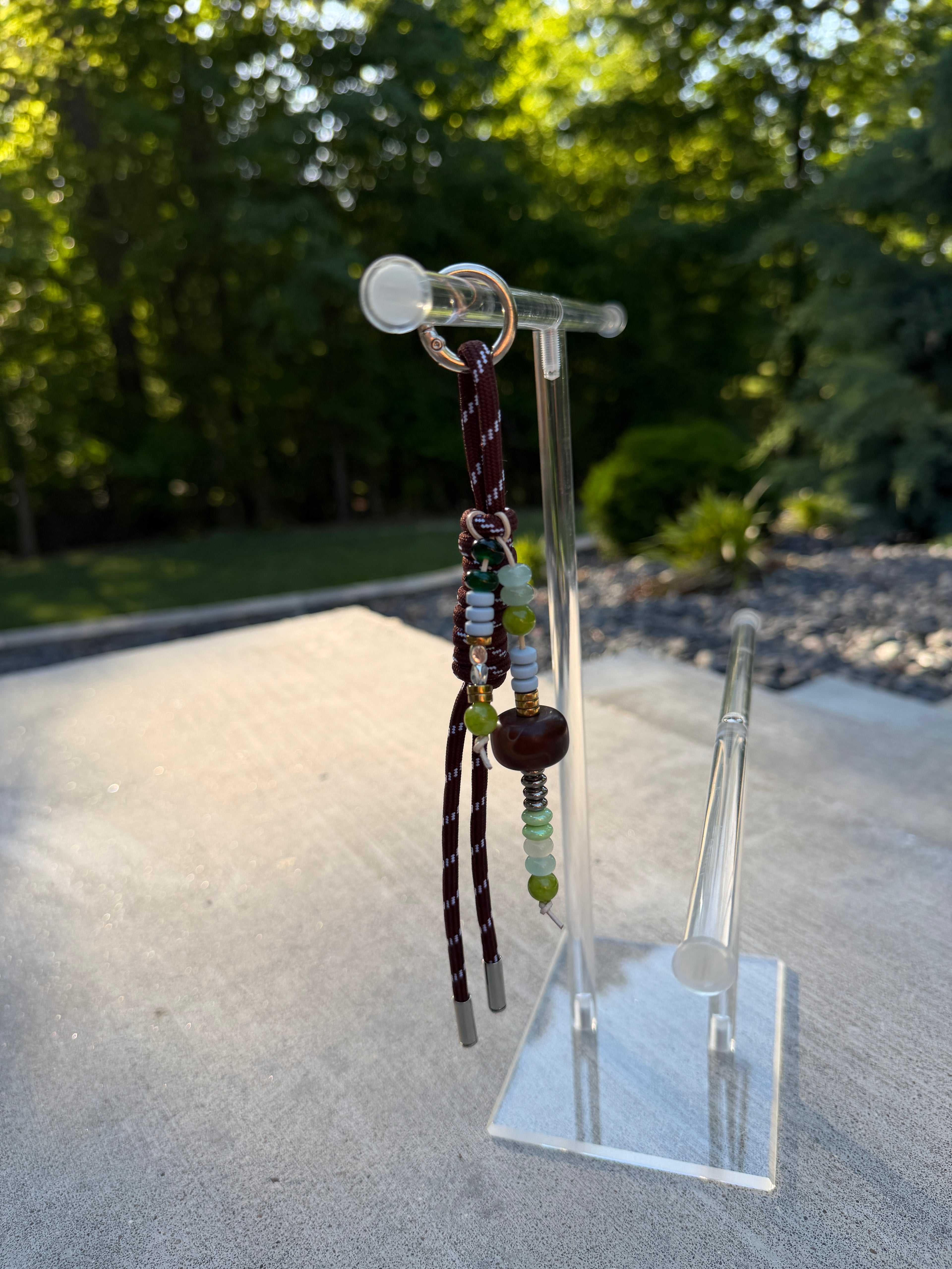 Roped Bag Charm: Espresso