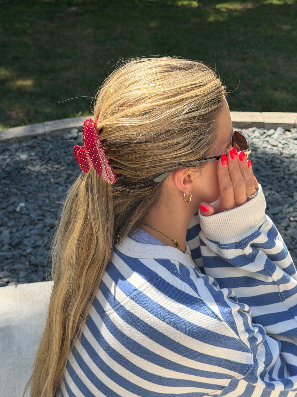 Red, White, and Blue Custom Claw Clips