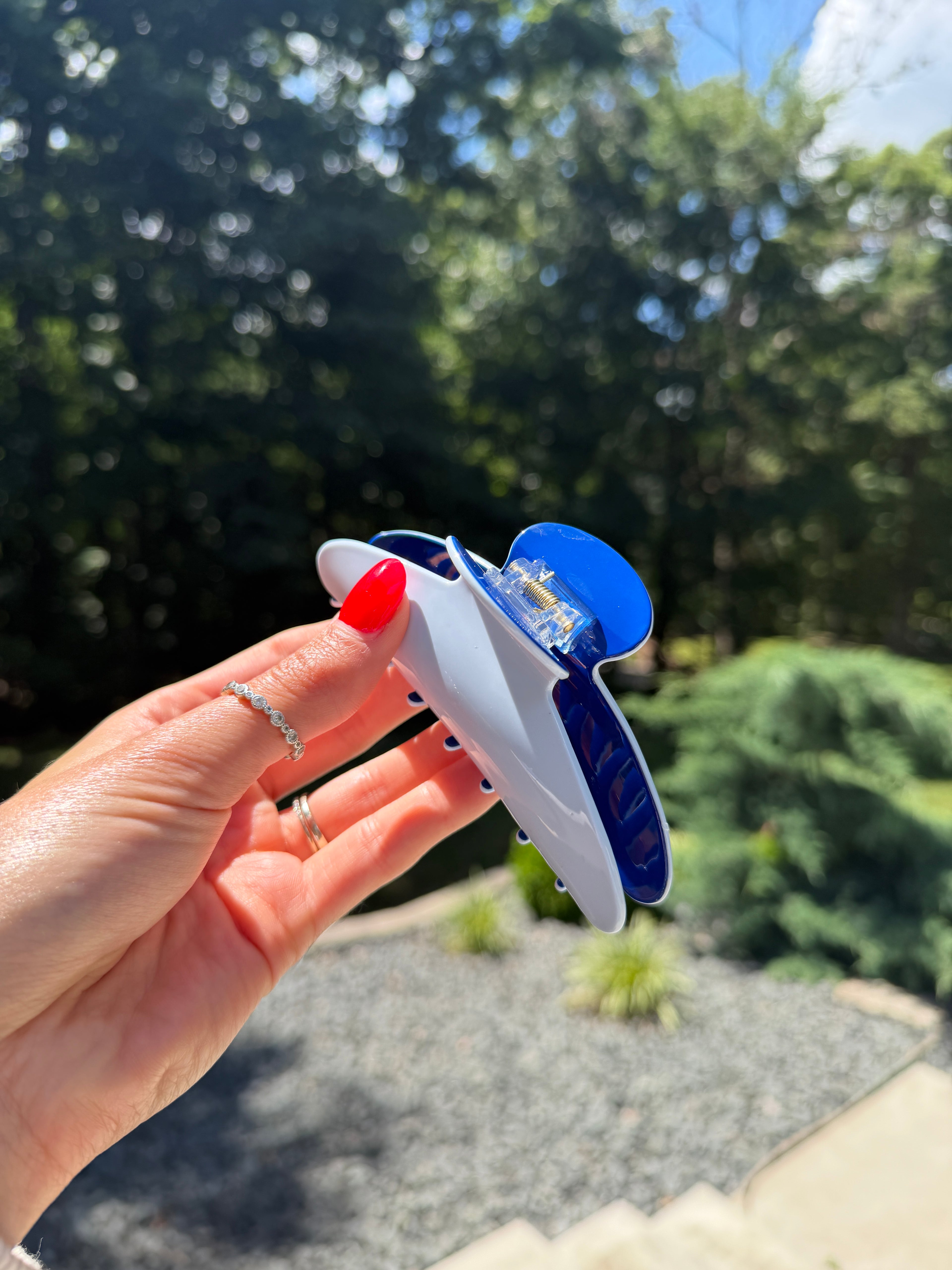 Red, White, and Blue Custom Claw Clips