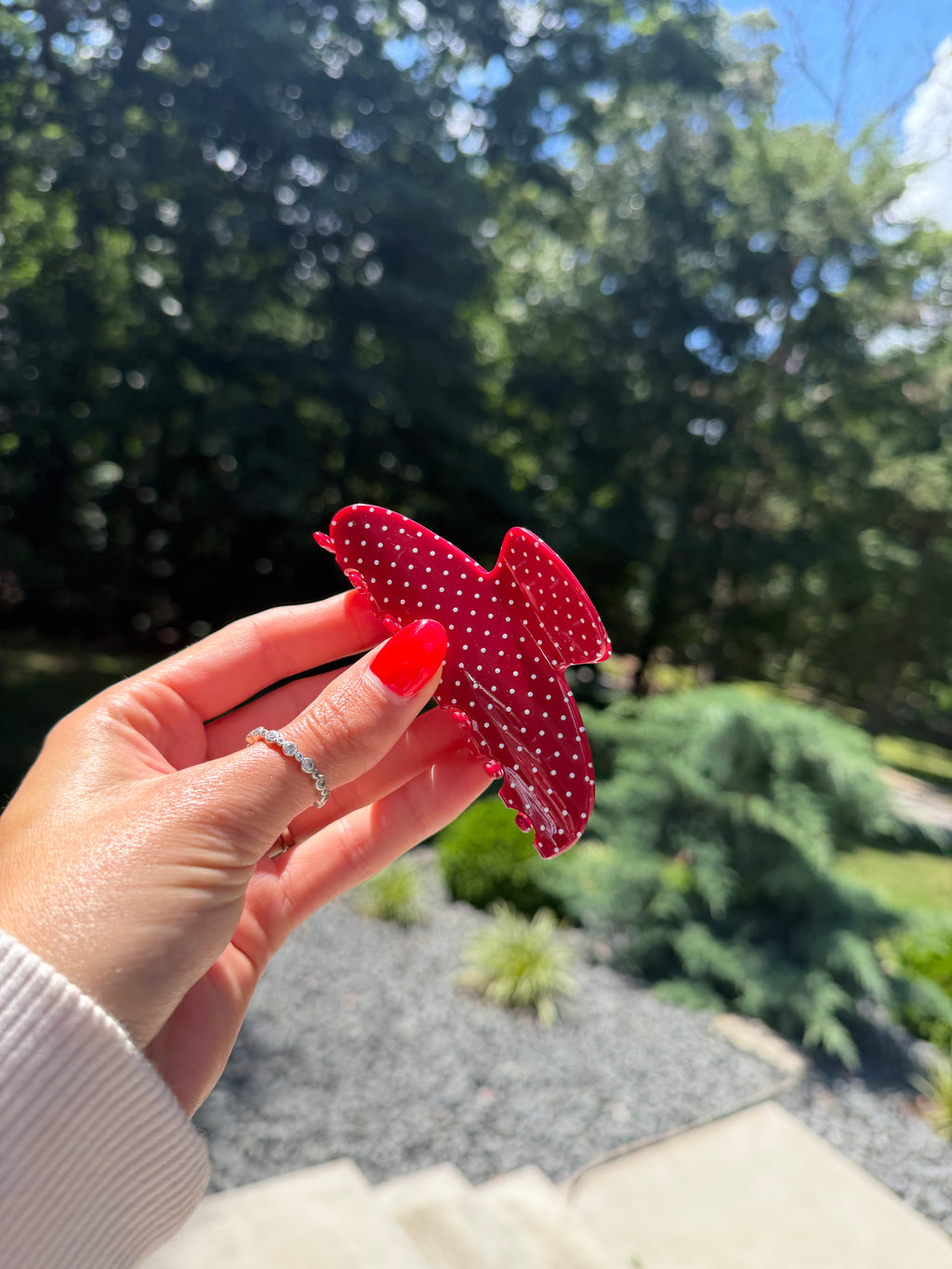 Red, White, and Blue Custom Claw Clips
