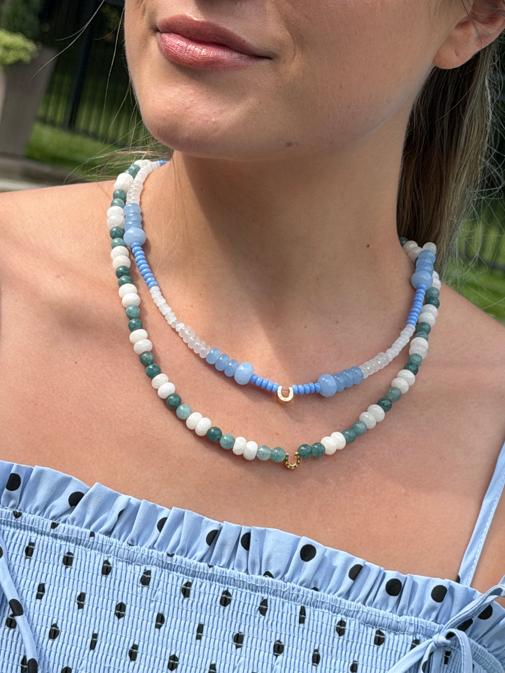 The Horseshoe Green: Beaded Necklace