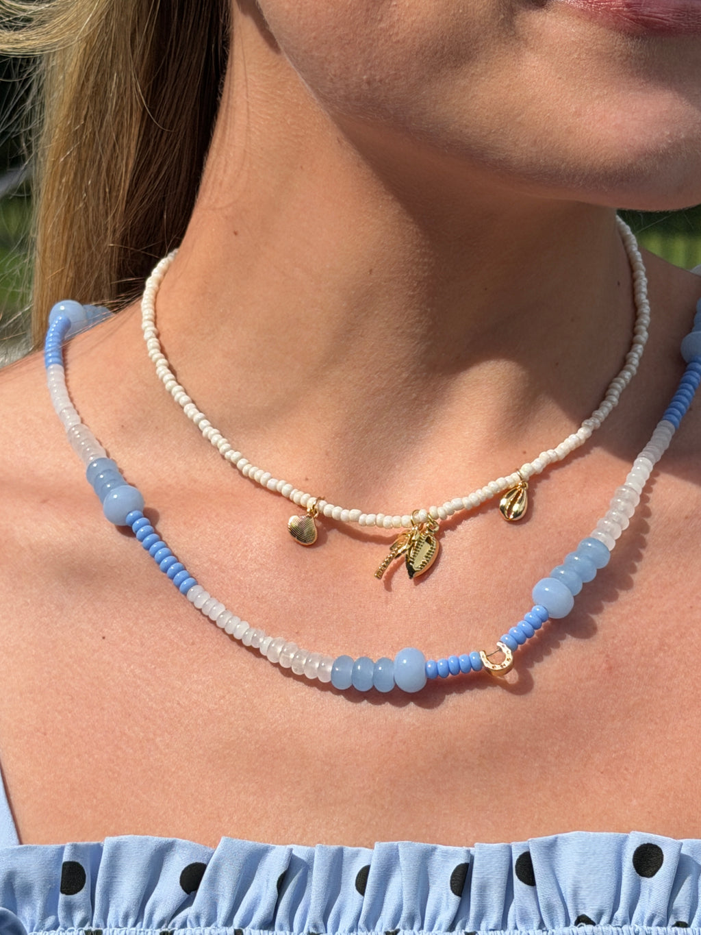 The Horseshoe Blue: Beaded Necklace