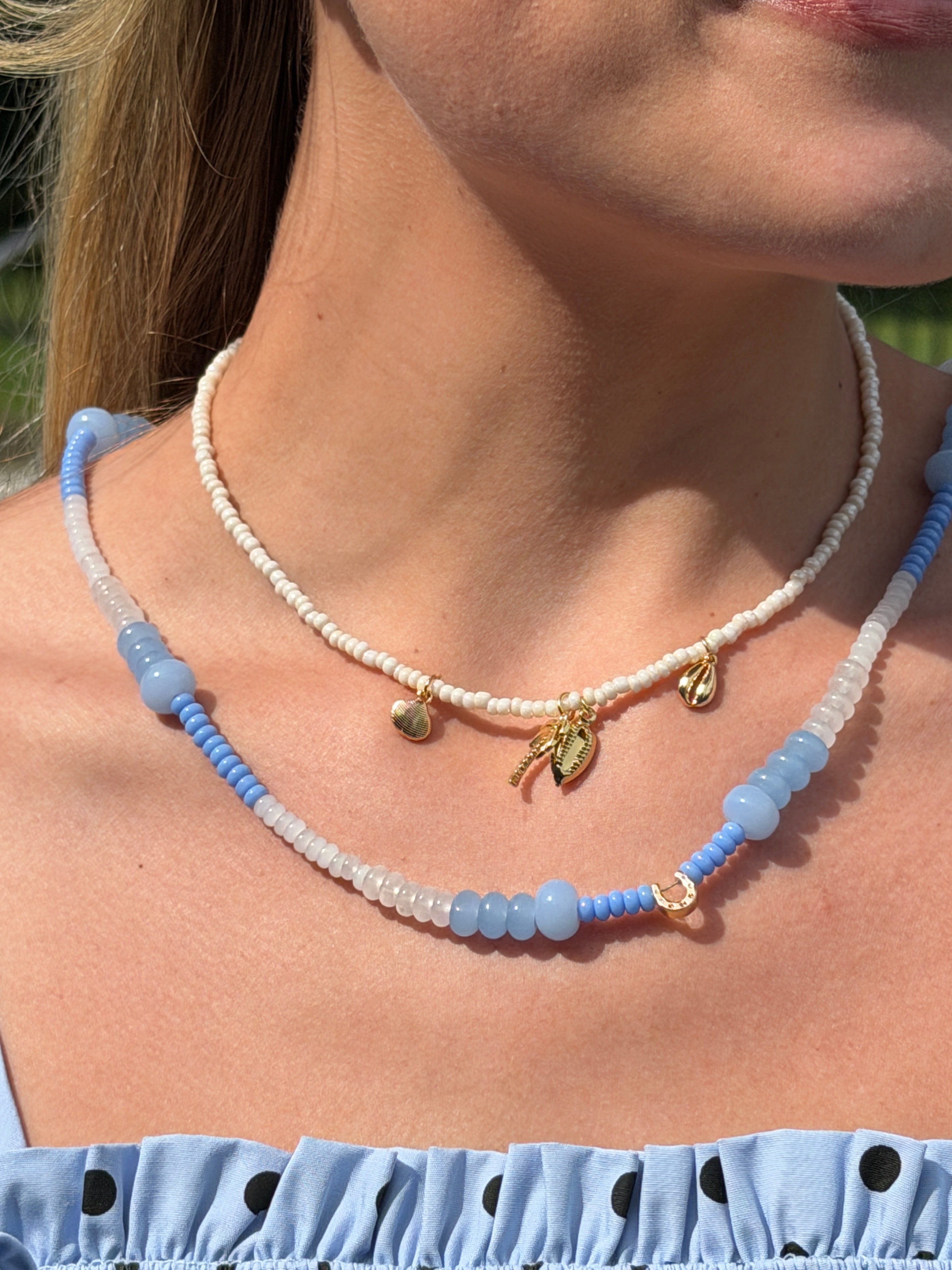 The Horseshoe Blue: Beaded Necklace