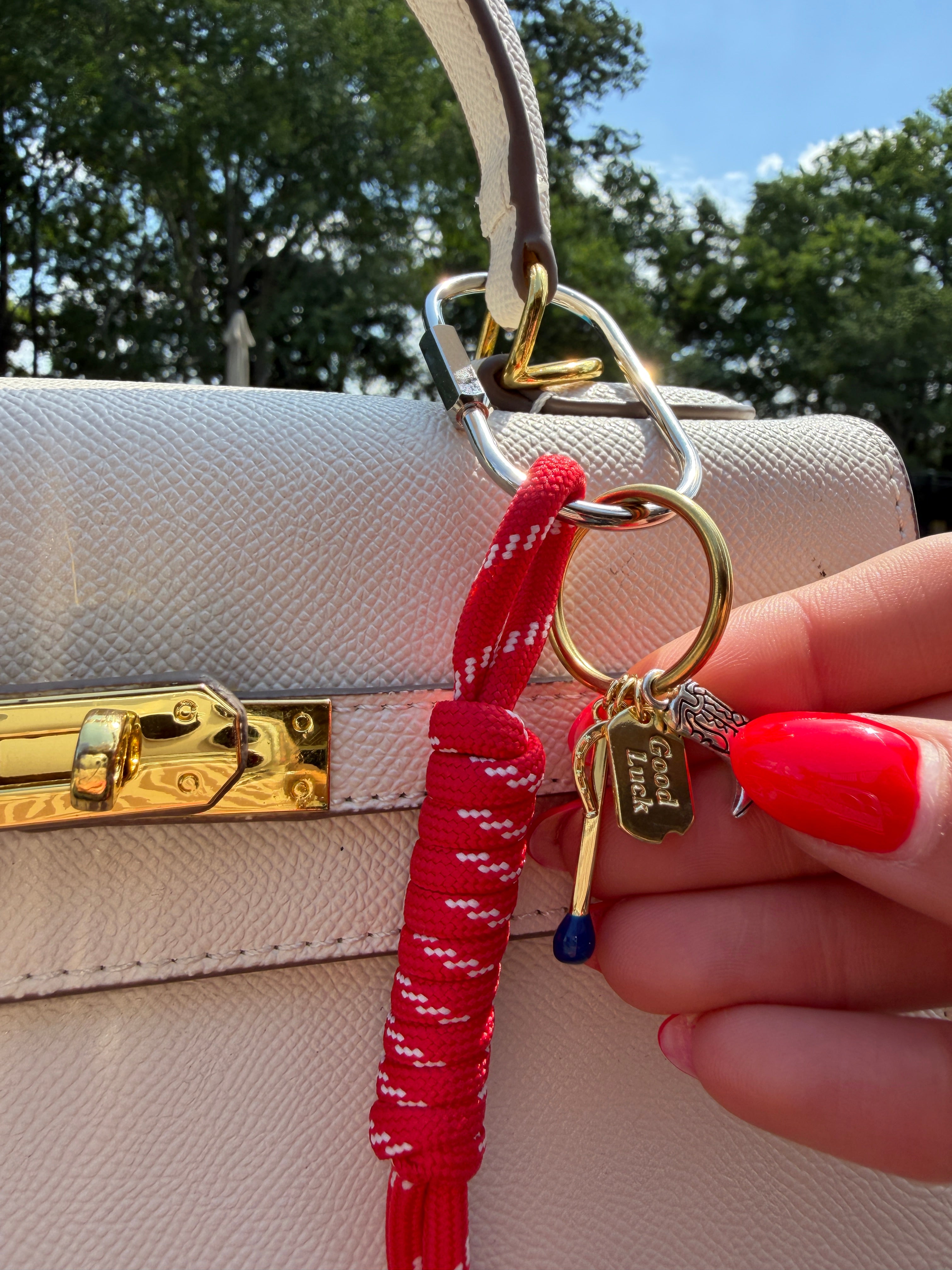The Classic Red Charm Rope Bag Charm