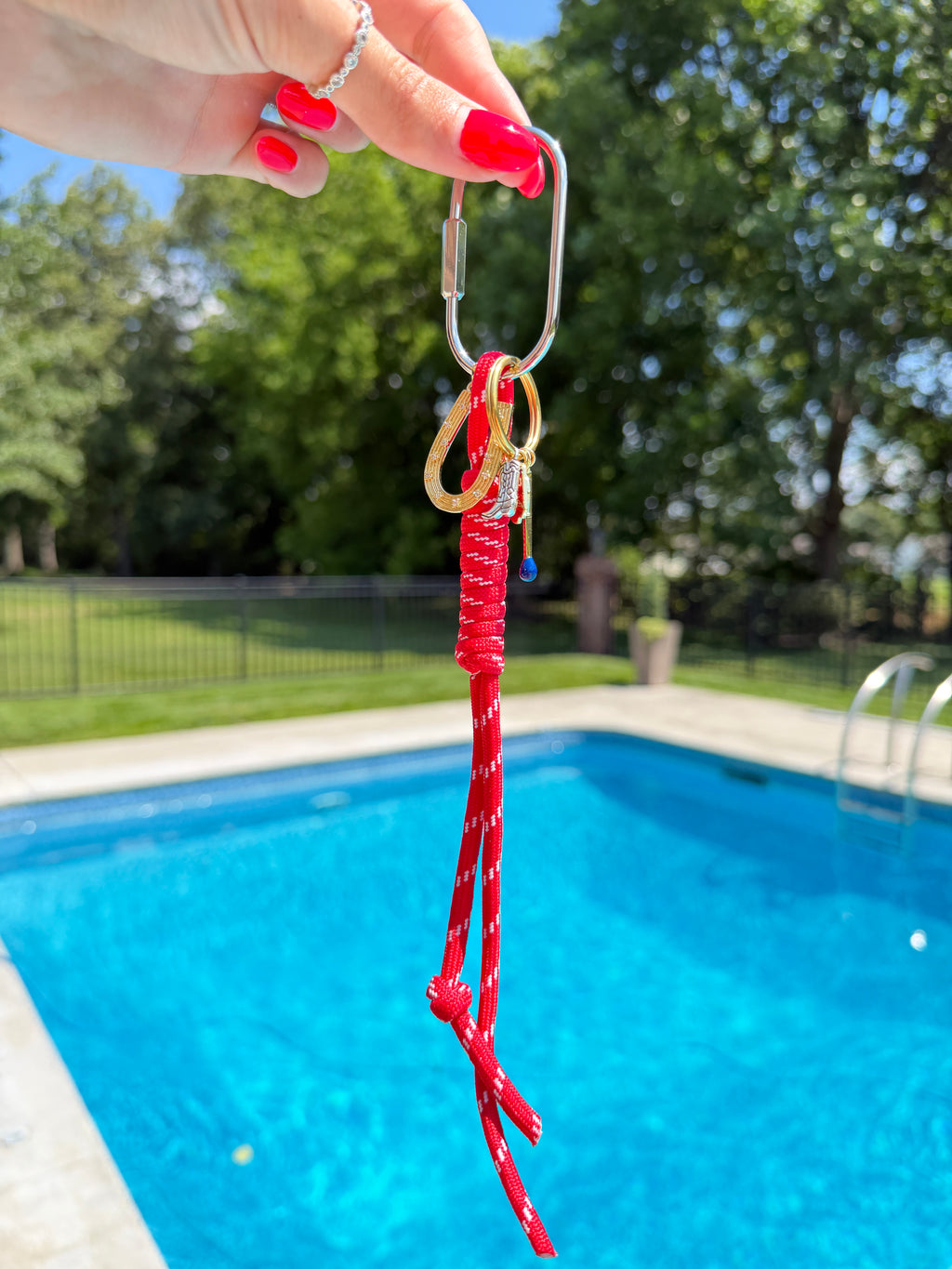 The Classic Red Charm Rope Bag Charm