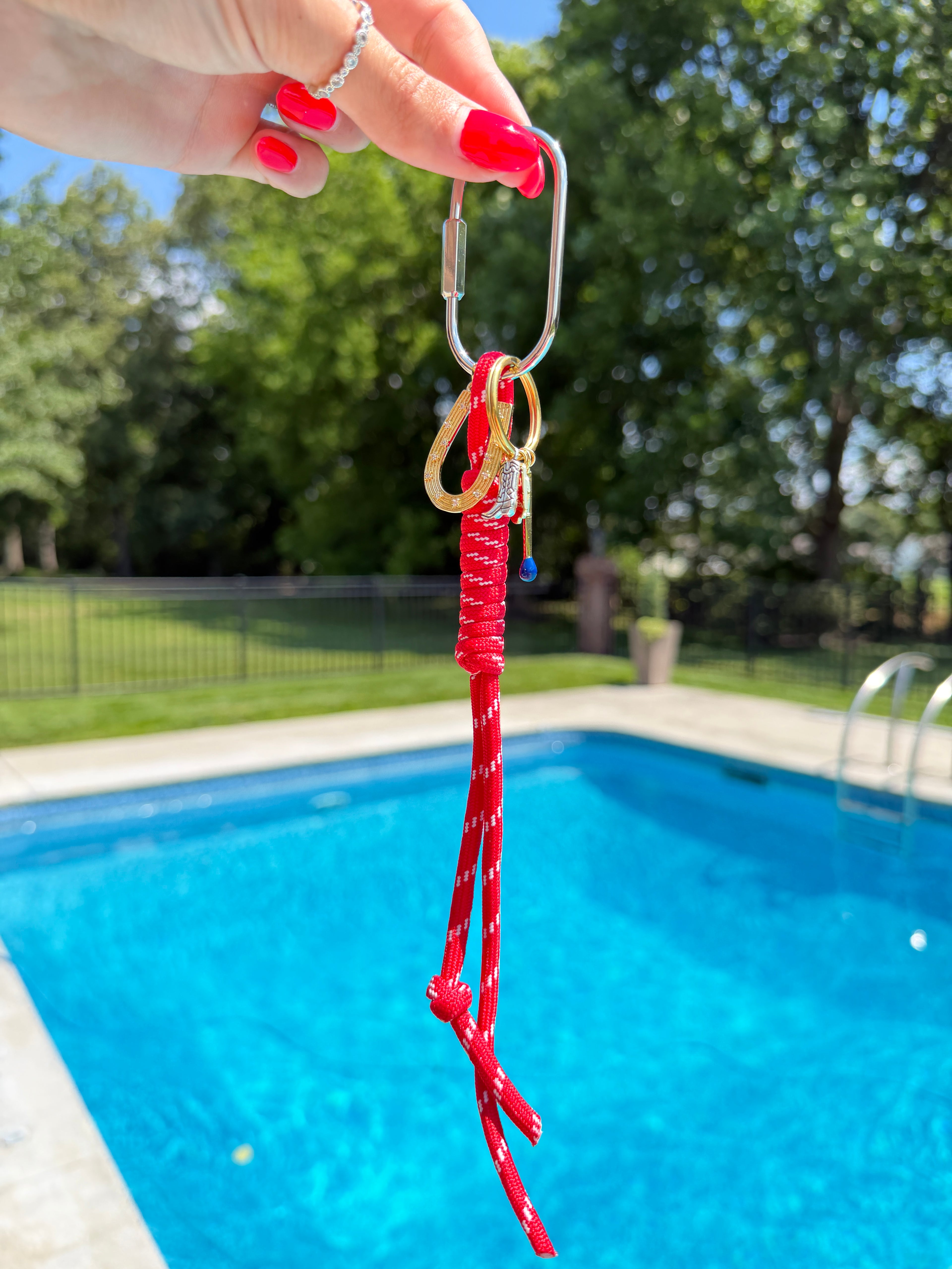 The Classic Red Charm Rope Bag Charm
