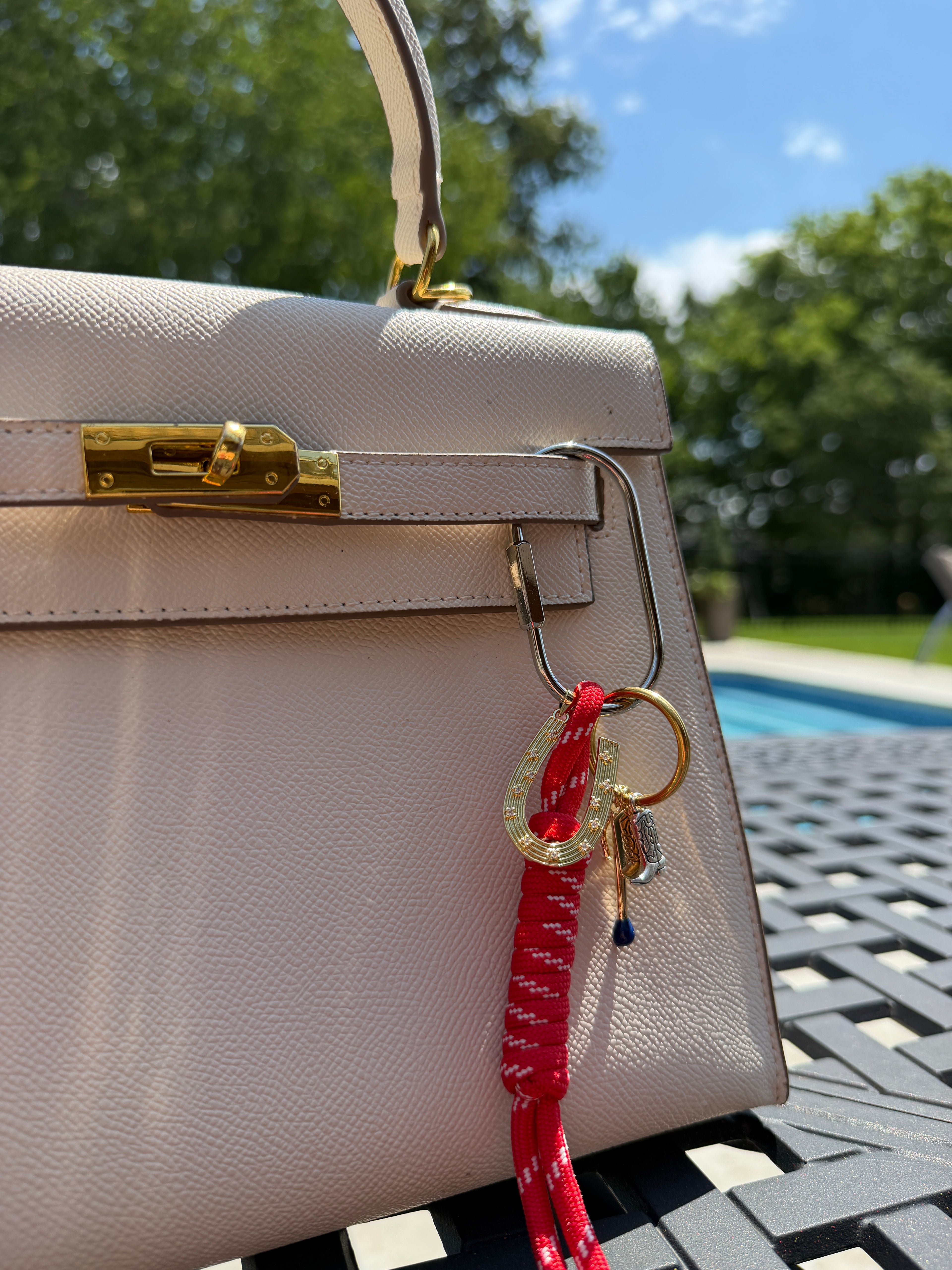 The Classic Red Charm Rope Bag Charm