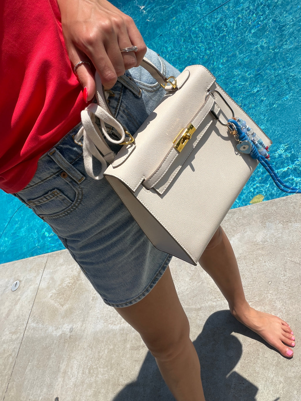 The American Summer Beaded Rope Bag Charm