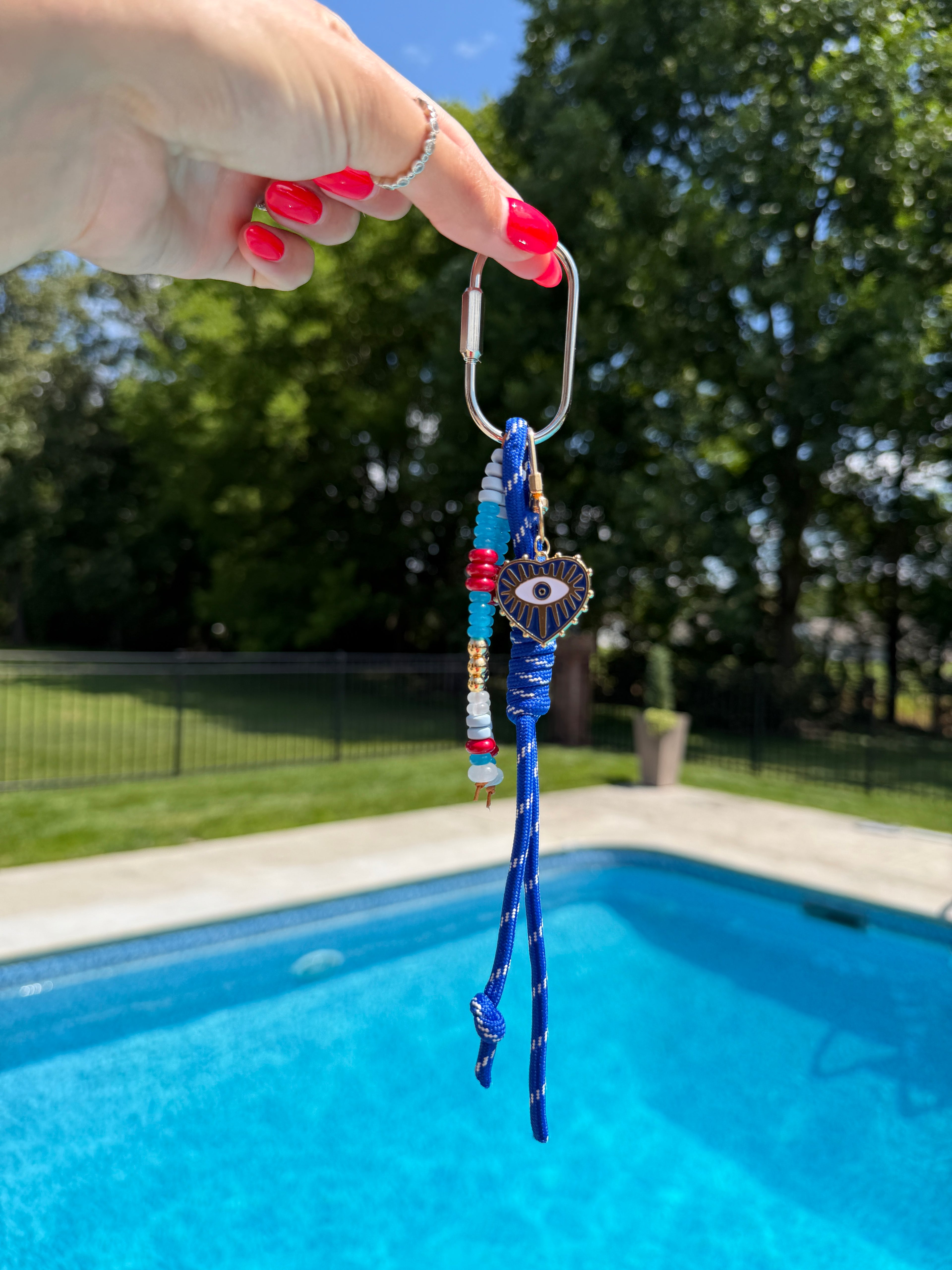 The Royal Beaded Rope Bag Charm