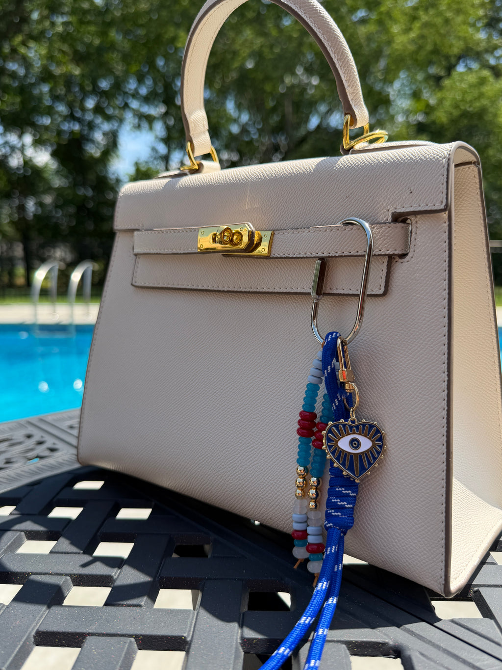 The Royal Beaded Rope Bag Charm