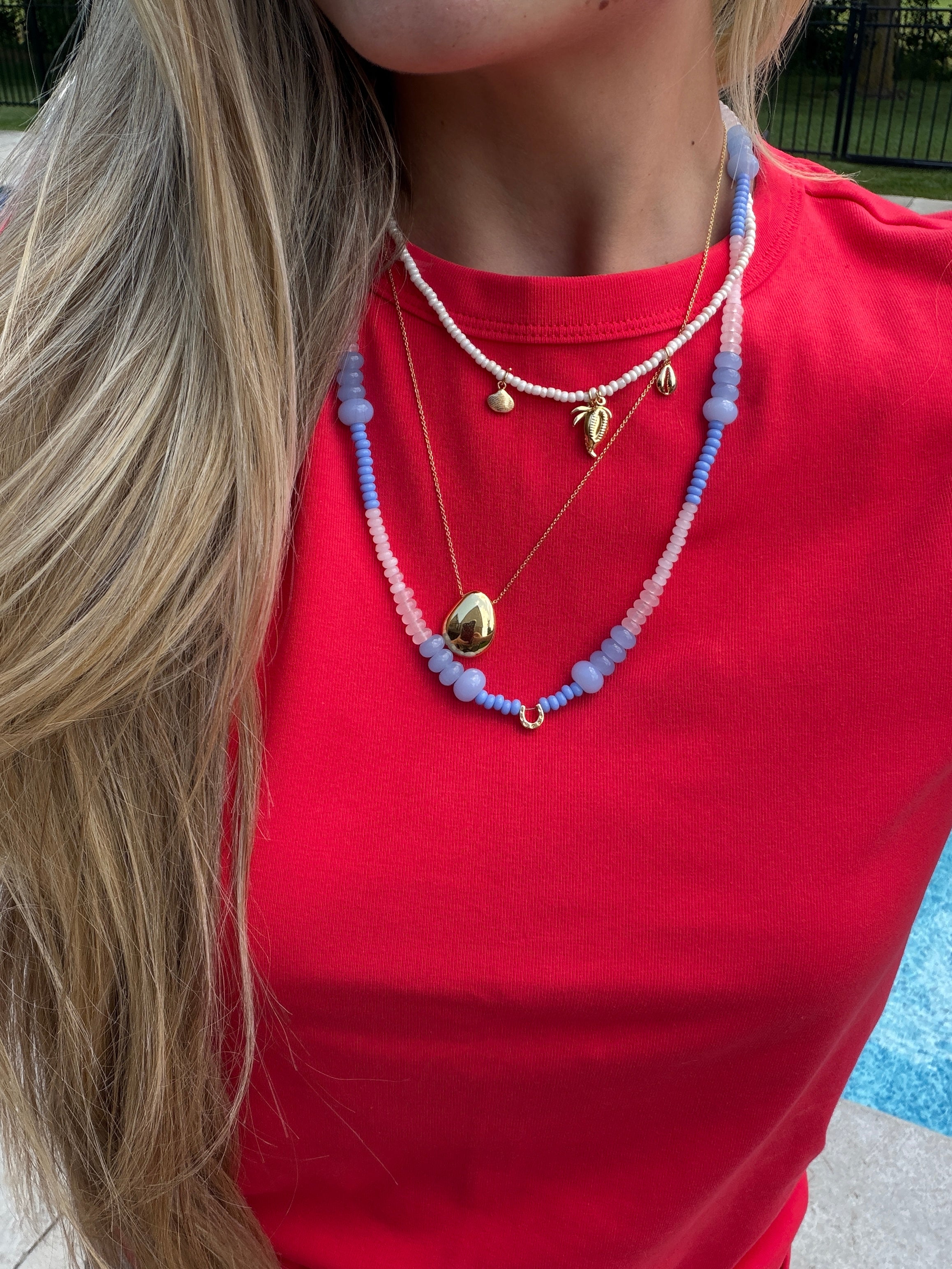 The Horseshoe Blue: Beaded Necklace