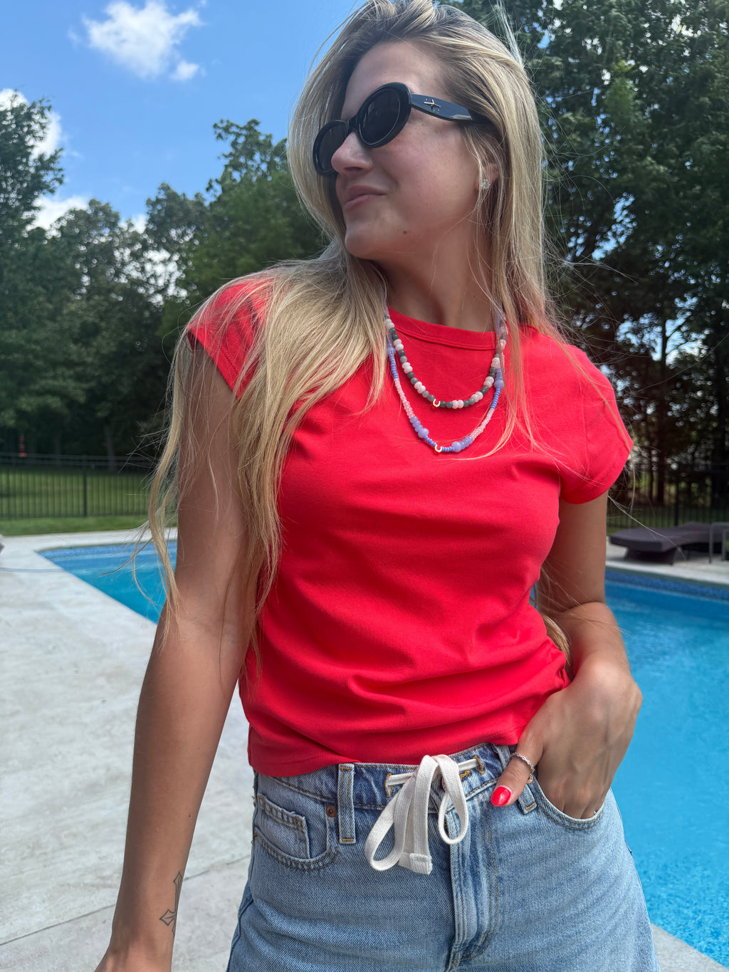 The Horseshoe Blue: Beaded Necklace