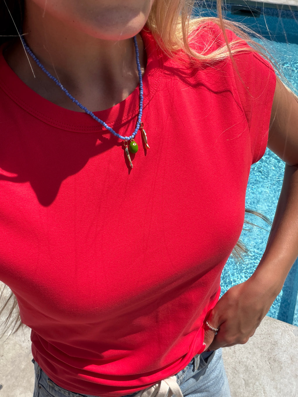 Fish + Olive: Beaded Necklace