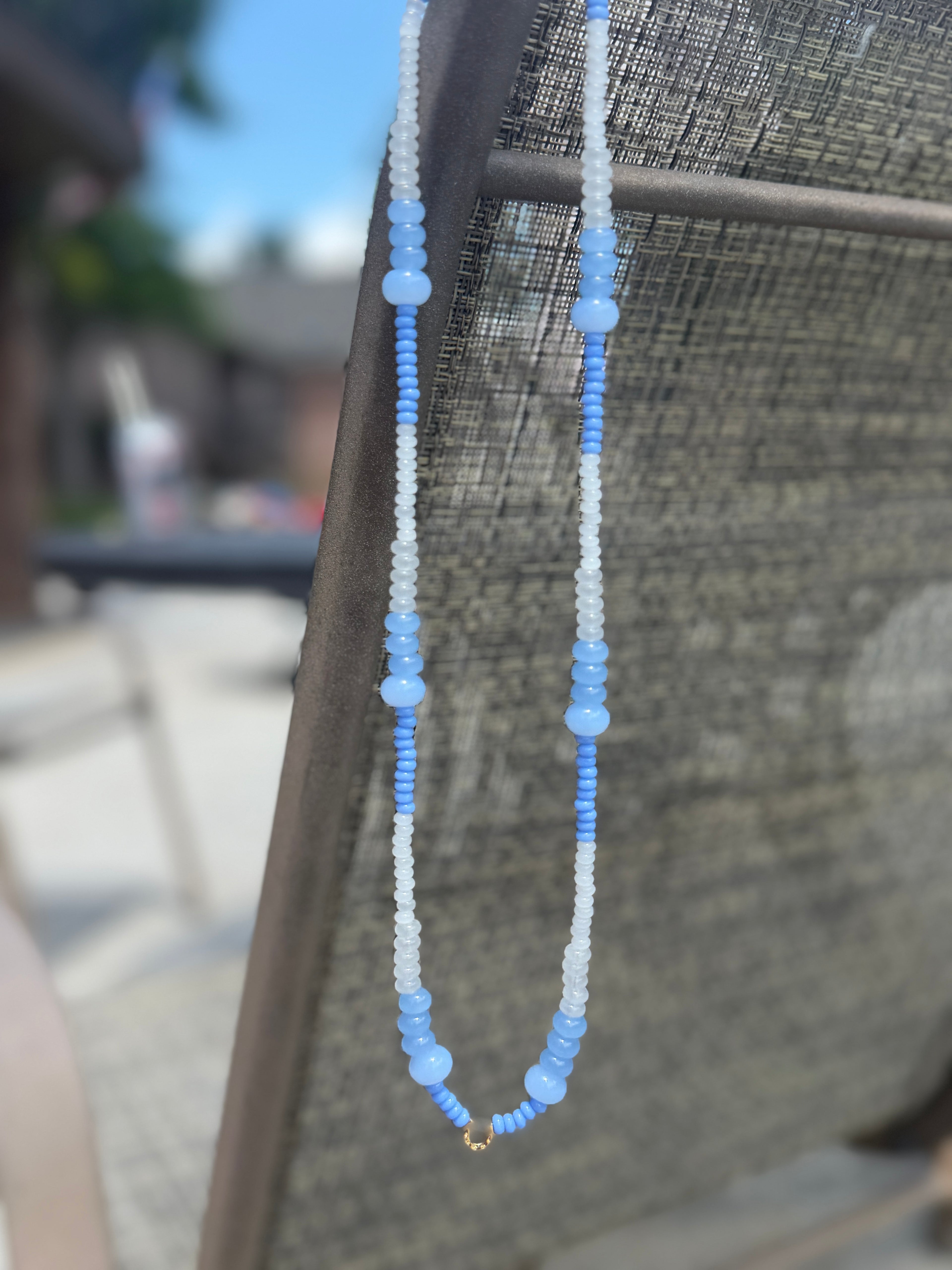 The Horseshoe Blue: Beaded Necklace