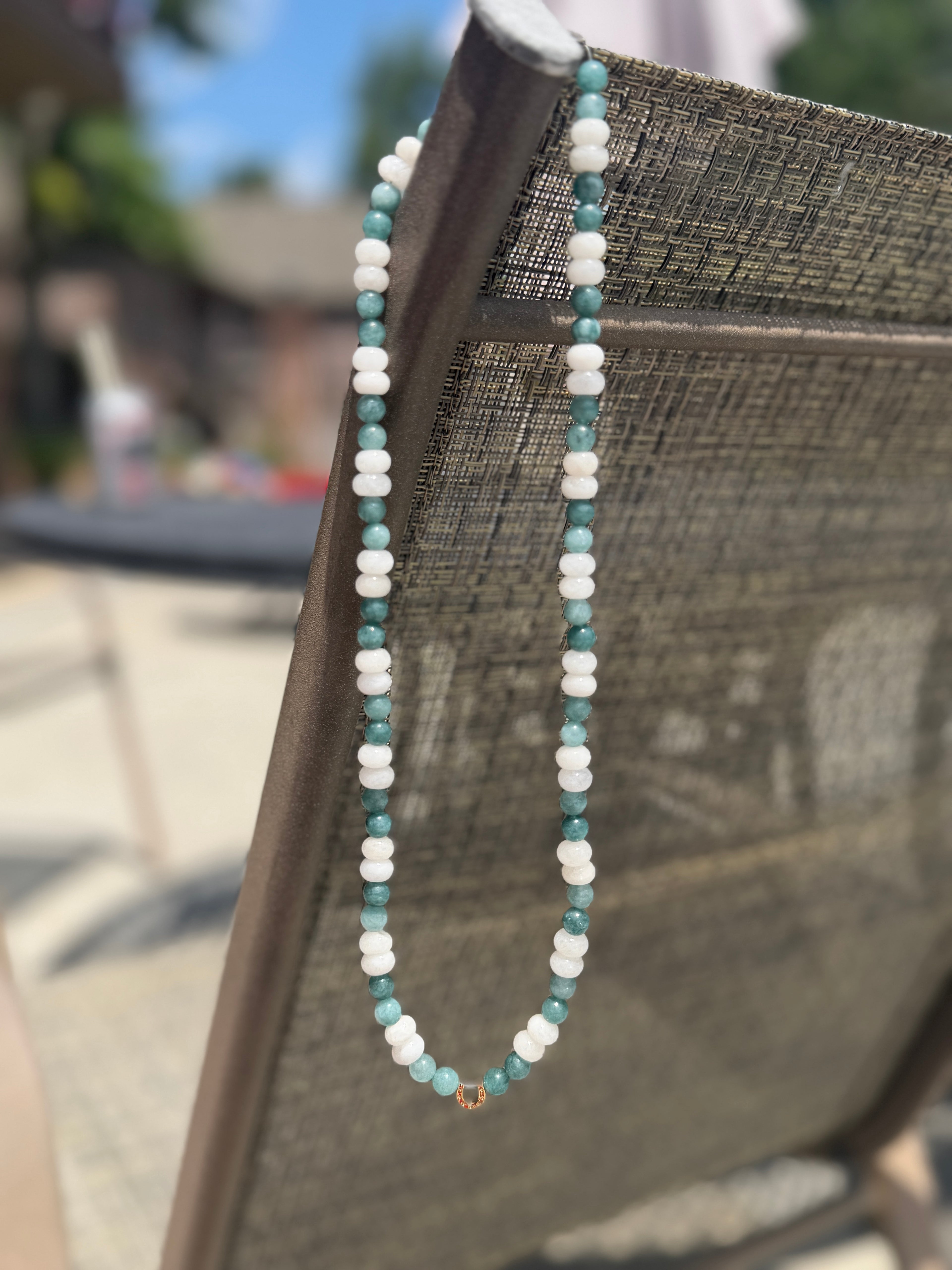 The Horseshoe Green: Beaded Necklace