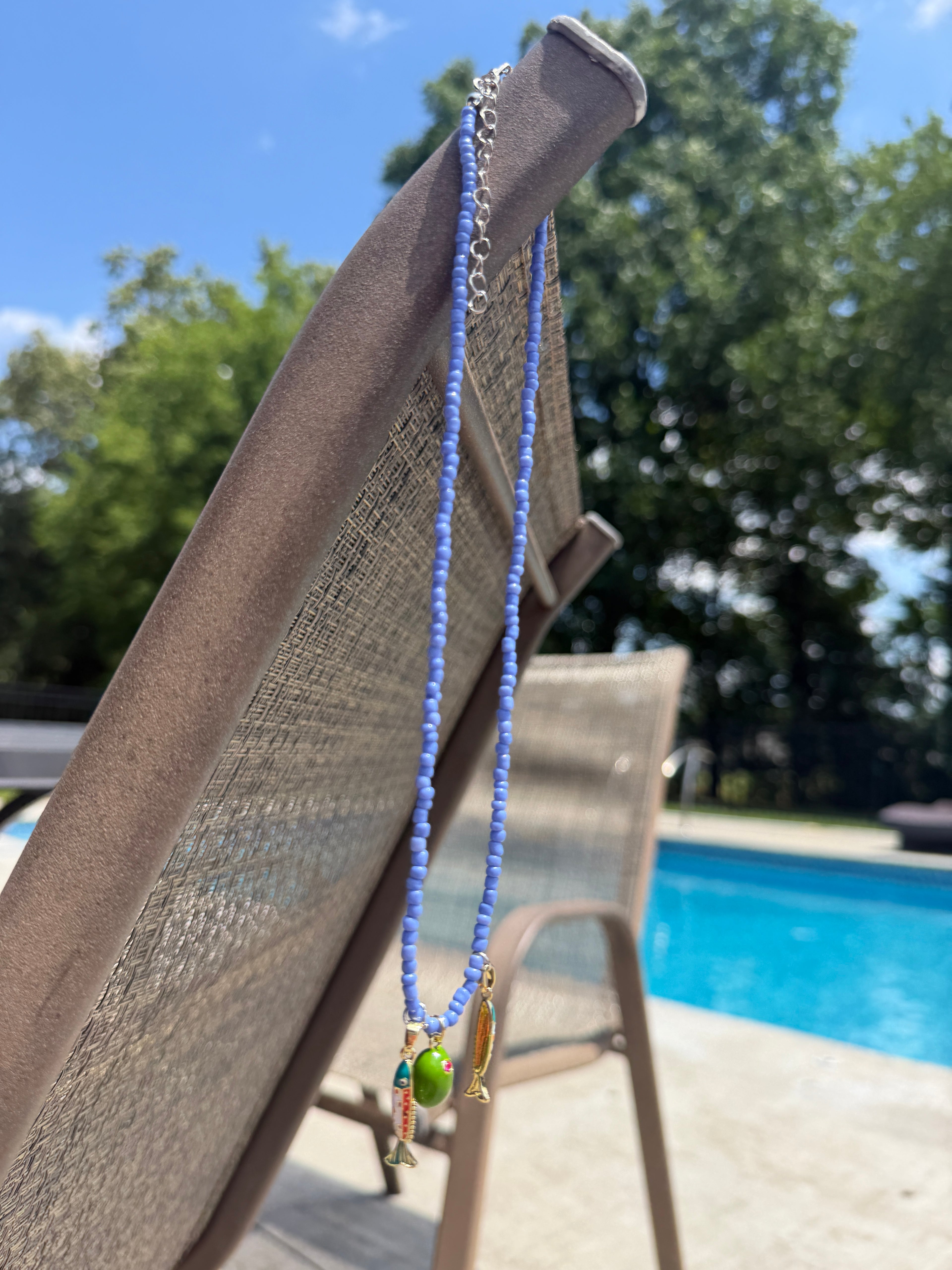 Fish + Olive: Beaded Necklace