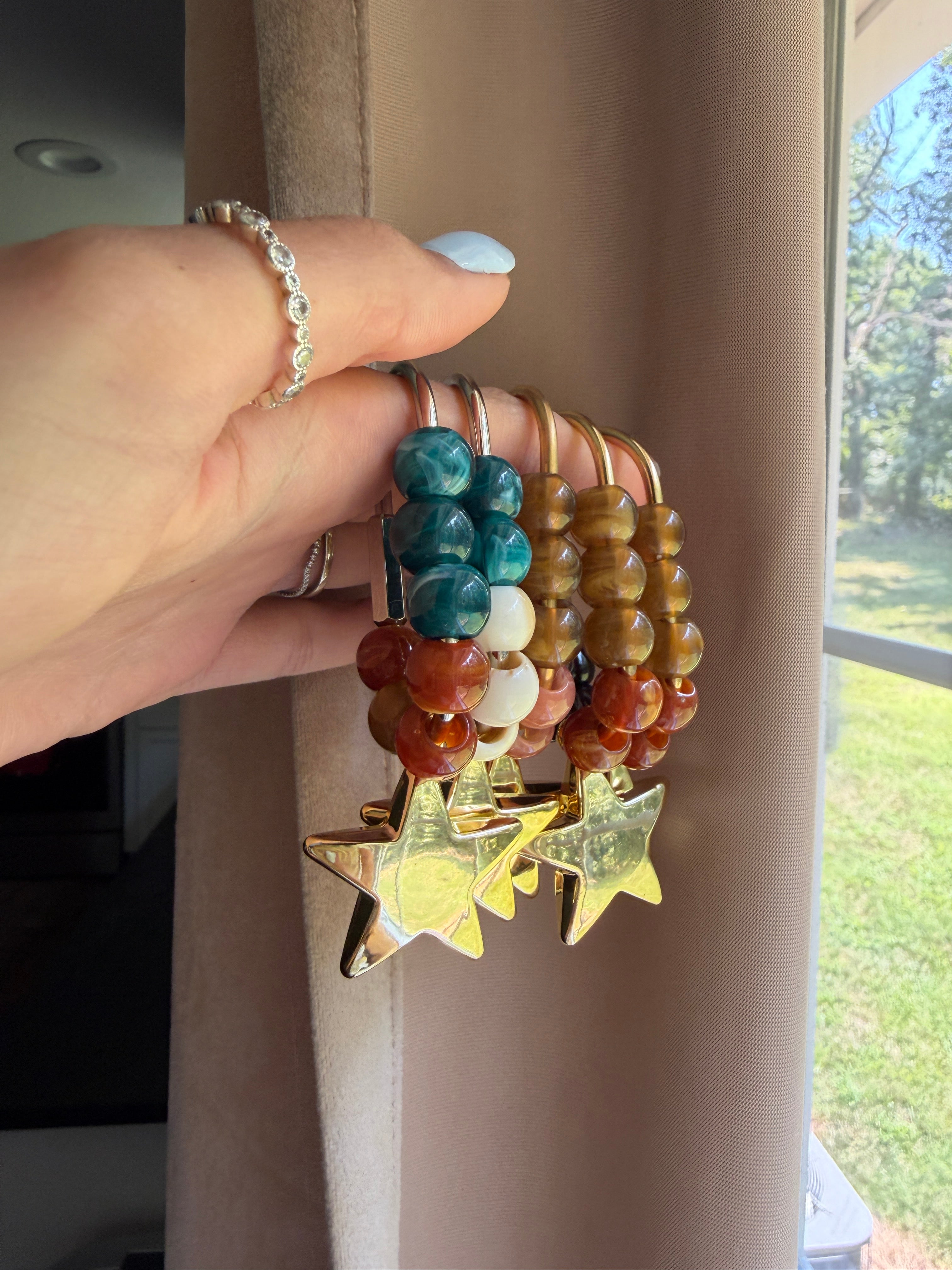 Beaded Bag Charm/Key Ring