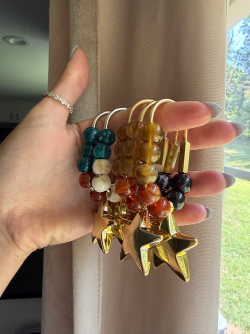 Beaded Bag Charm/Key Ring