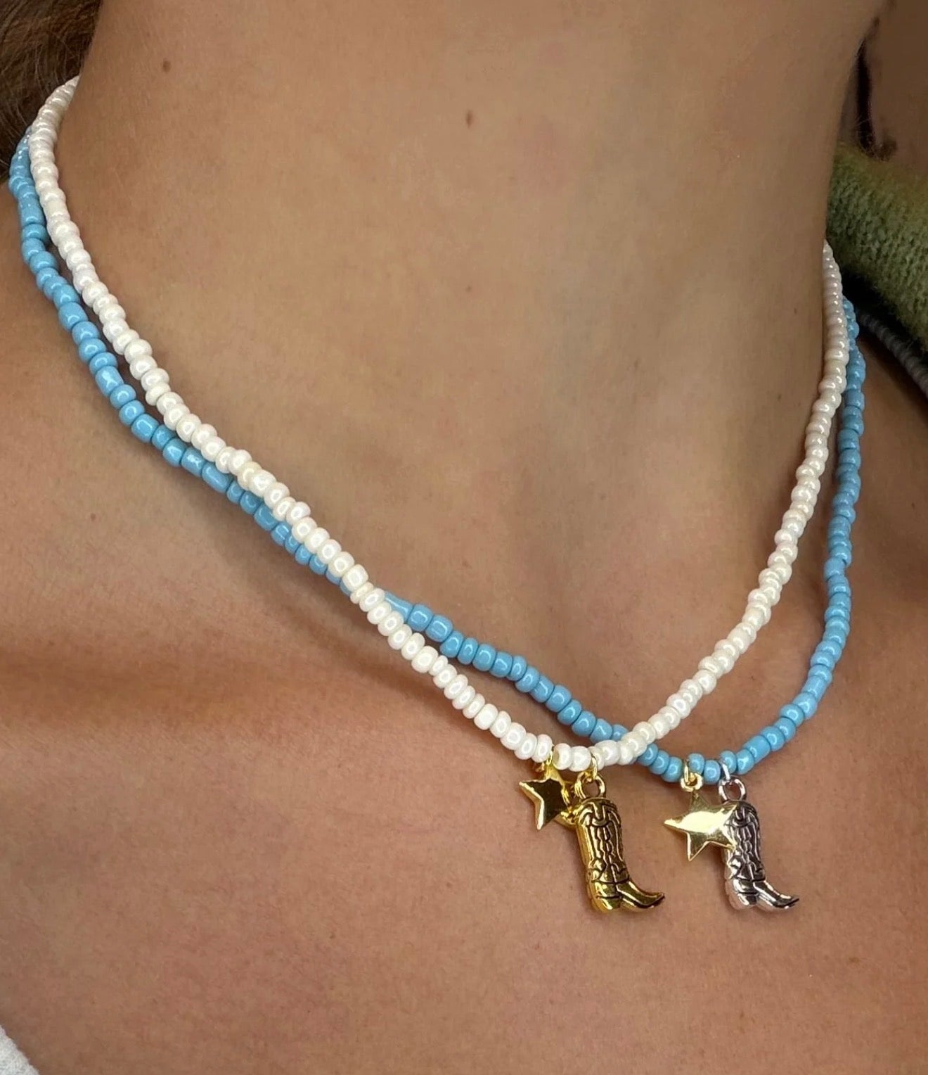 Boots + Palms: Beaded Necklace