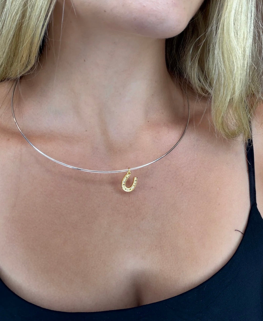 Pendant Horseshoe Choker