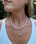 Pink Beaded Horseshoe