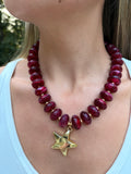 Chunky Bead Red Star