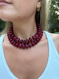 Chunky Beaded Red