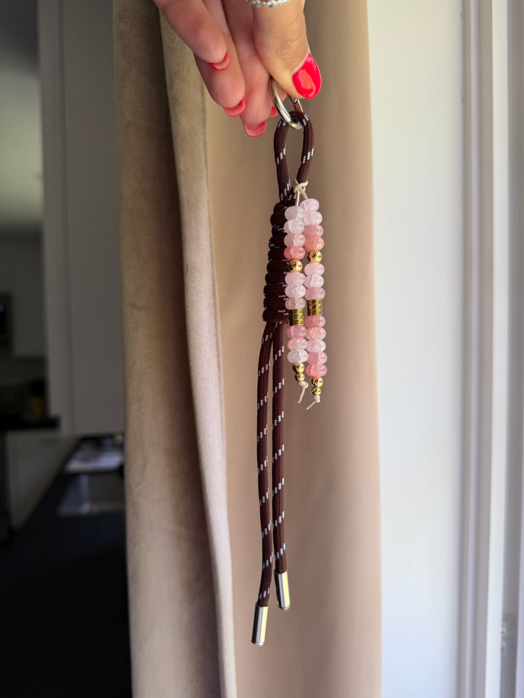 The Beaded Rope Bag Charm