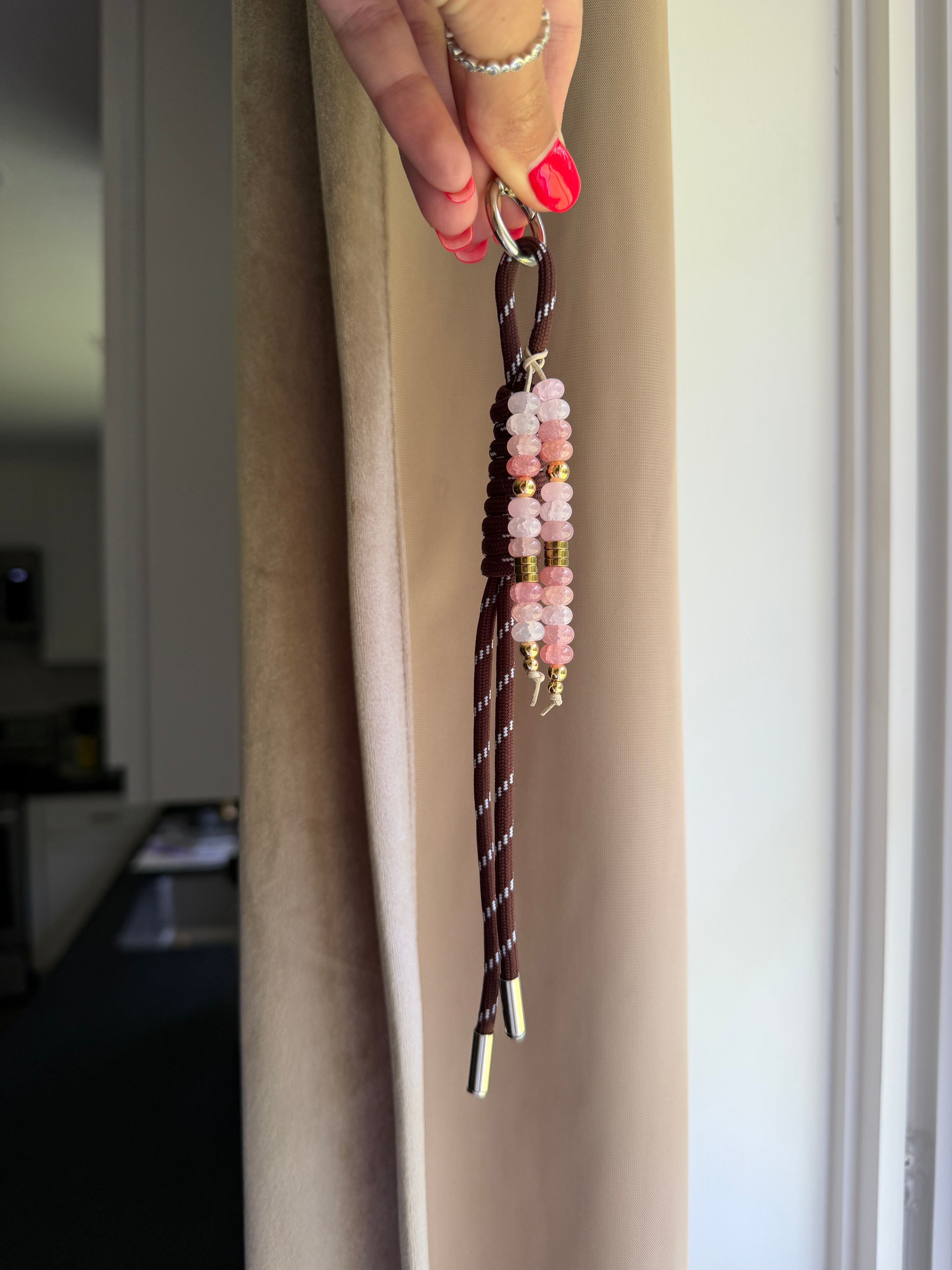 The Beaded Rope Bag Charm