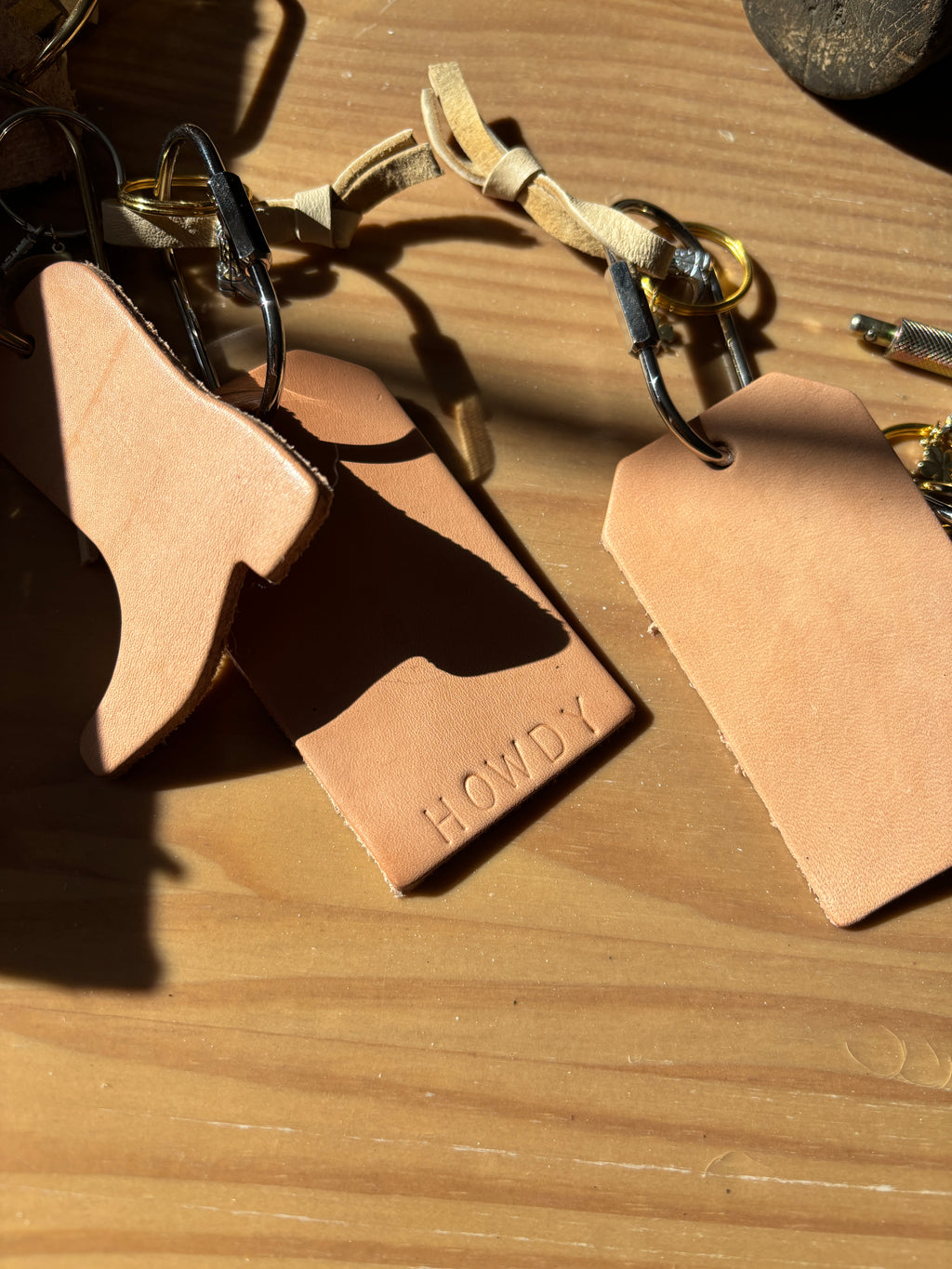 Custom Leather Luggage Tag
