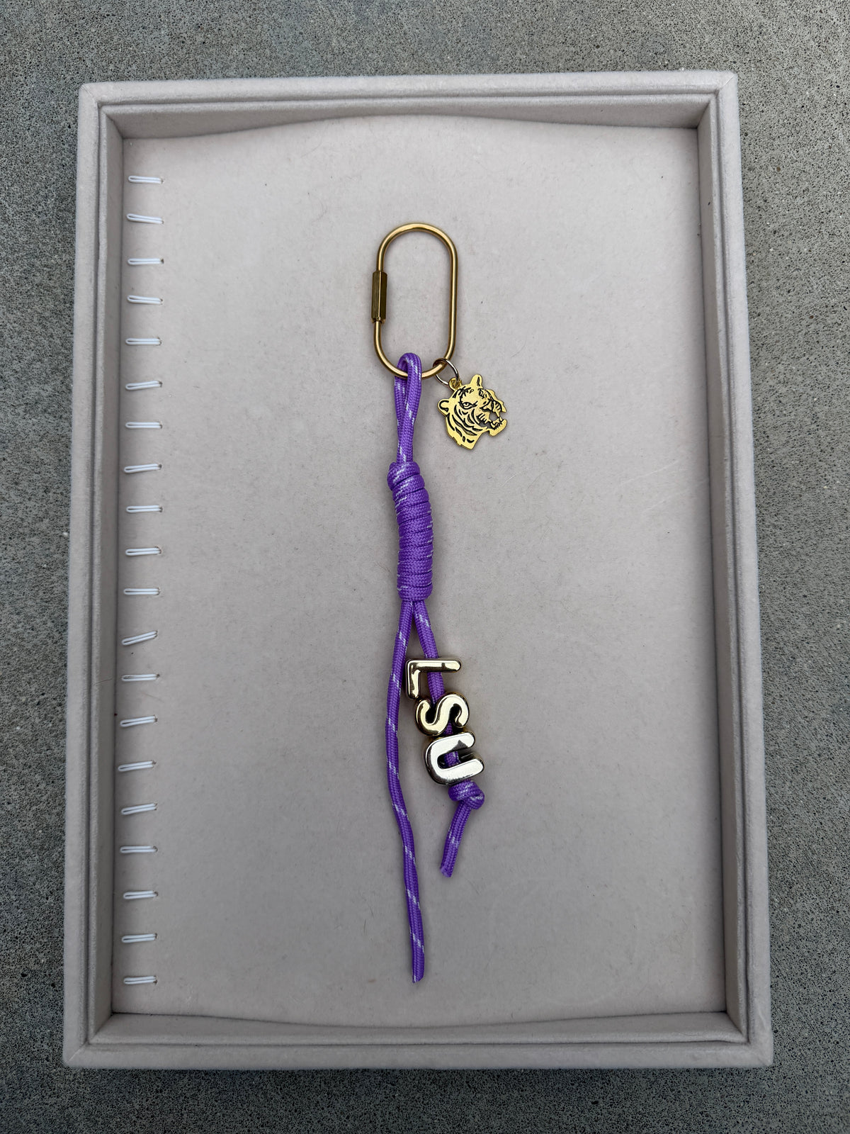 LSU GAMEDAY BAG CHARM