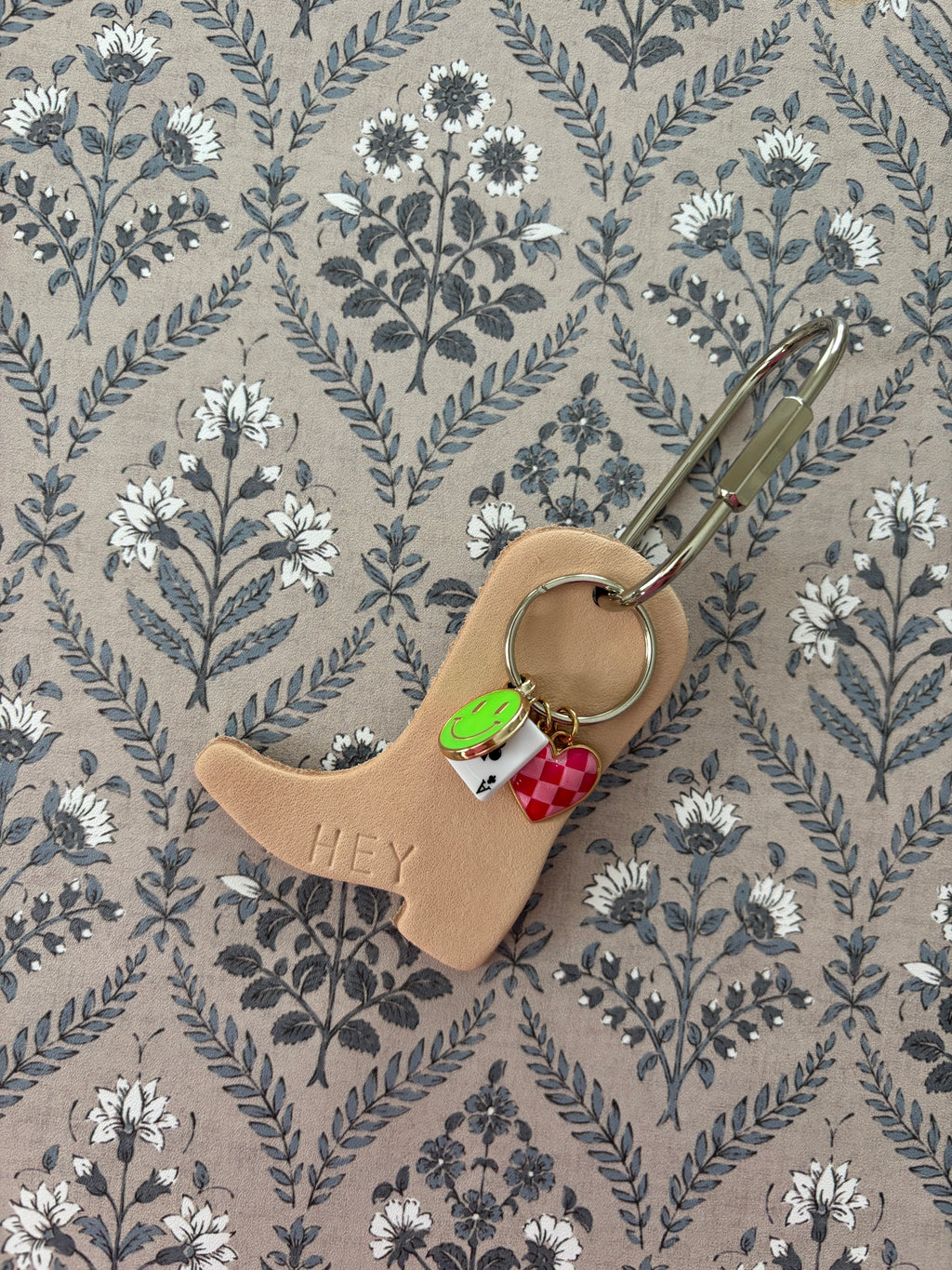 Pre-Designed Custom Leather Boot Key Ring