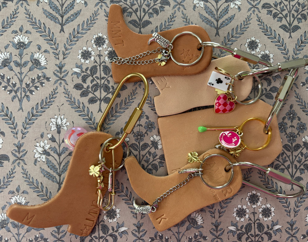 The Vibe Custom Leather Boot Key Ring