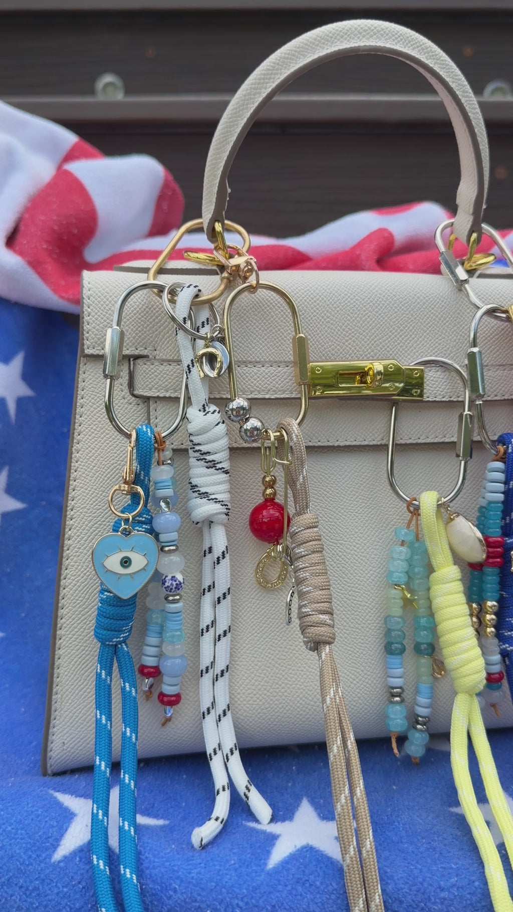 The Classic Red Charm Rope Bag Charm